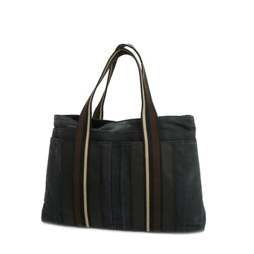 HERMESAuth  Troca Horizontal Troca Horizontal MM Women's Canvas Tote Bag Black