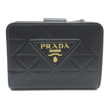 PRADA wallet Black Calfskin [cowhide] 1ML018F0002