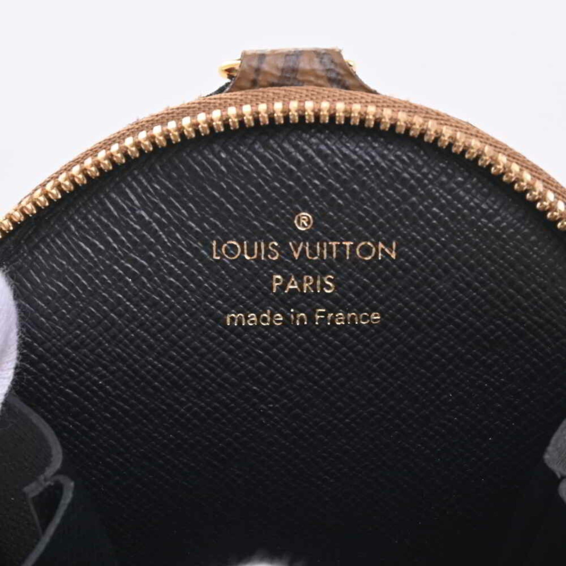 LOUIS VUITTON Louis Vuitton Monogram Reverse Coin Purse Case Only J02522  Brown