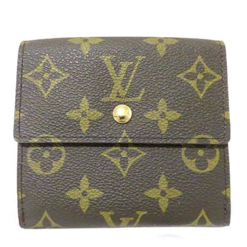 LOUIS VUITTON Monogram Portomone Bie Cult Credit M61652 Double Hook Wallet Bifold Unisex