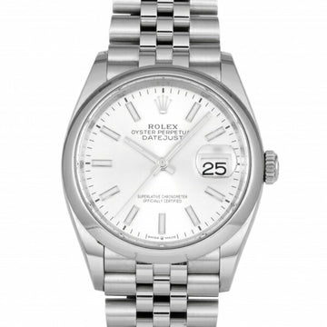 ROLEX Datejust 36 126200 silver dial watch men's