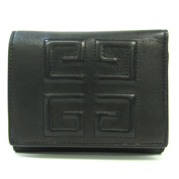 Givenchy Emblem Trifold Wallet BB602VB07Y Unisex Leather Wallet (tri-fold) Black