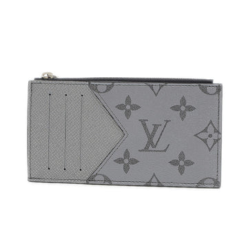 Louis Vuitton Taigarama Coin Card Holder Wallet Silver M30839