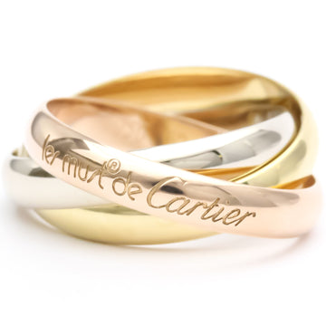Polished CARTIER Trinity #53 US 6 1/4 TriColor 18K YG PG WG 750 Ring BF552835
