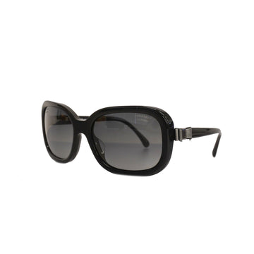 CHANELAuth  Women's Sunglasses Black silver hardware 5280-QA