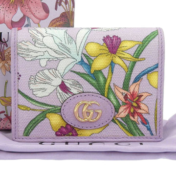 GUCCI Flora GG Marmont folding wallet purple 577347 0416