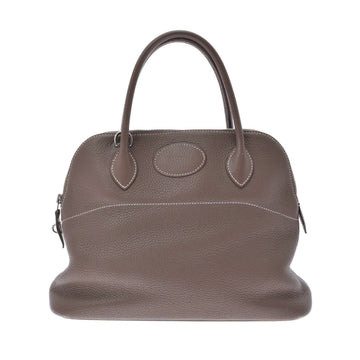 HERMES Bolide 31 Etoupe T engraved [around 2015] Ladies Taurillon Clemence handbag