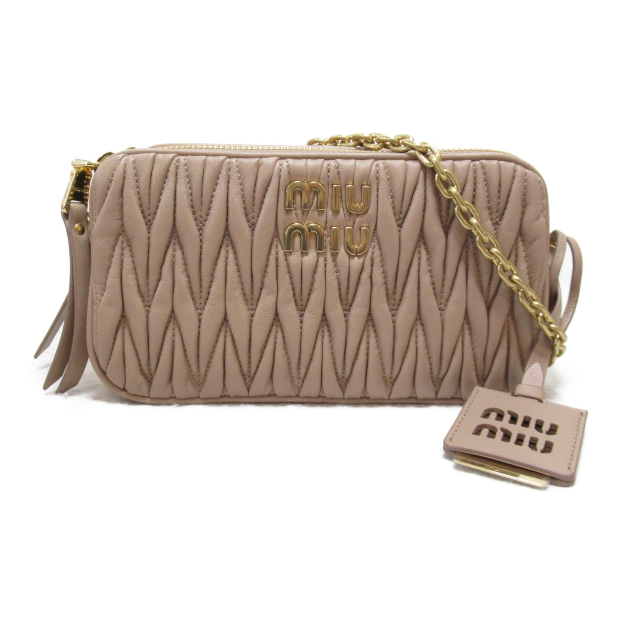 Miu miu matelasse mini crossbody outlet bag