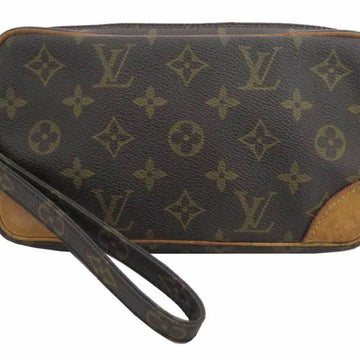 Louis Vuitton Bag Monogram Marly Dragonne PM Brown x Canvas Clutch Second Men's M51827