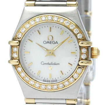 OMEGAPolished  Constellation Diamond 18K Gold Steel Watch 1267.30 BF566329