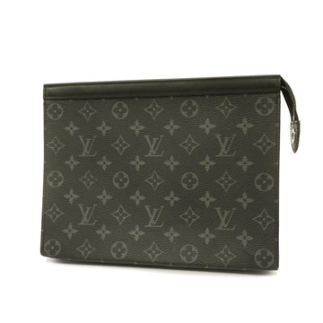 LOUIS VUITTONAuth  Monogram Eclipse Pochette Voyage MM Men's Clutch Bag