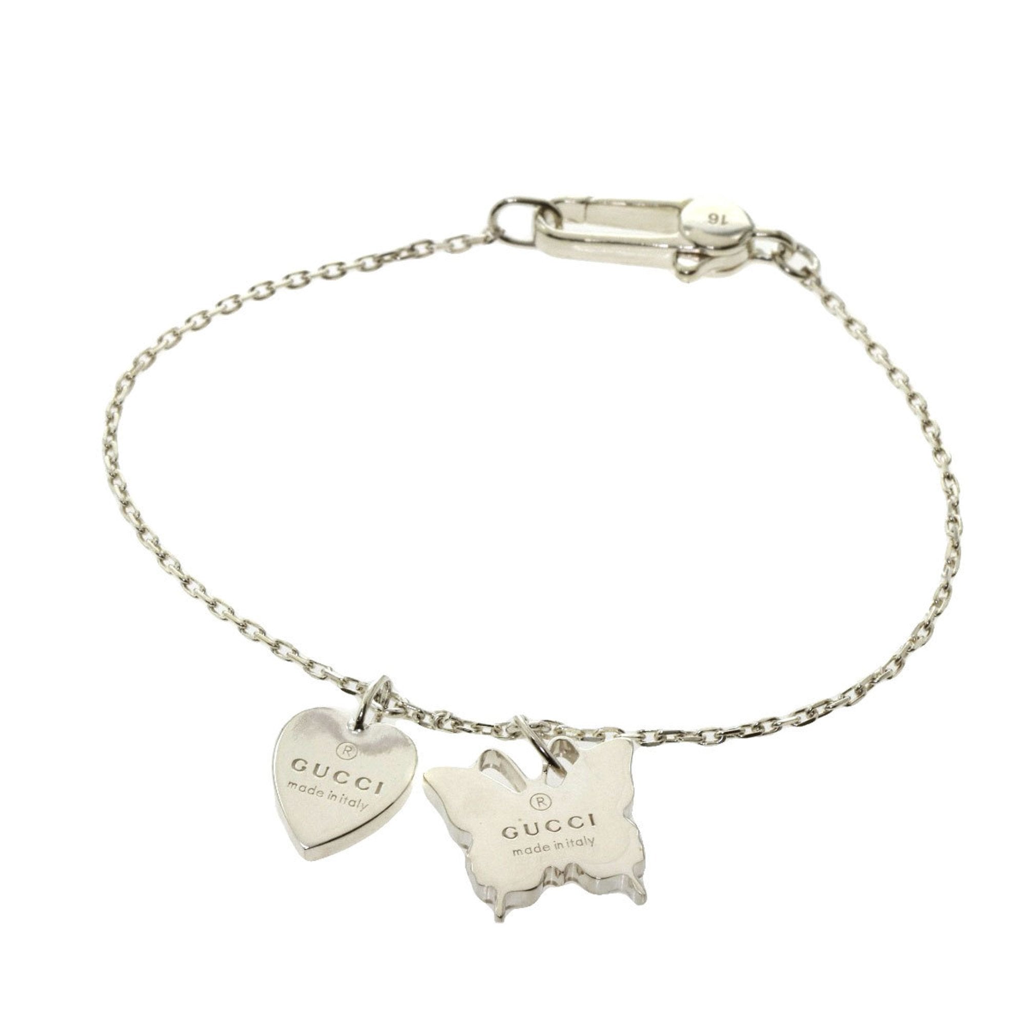 Gucci butterfly charm deals bracelet