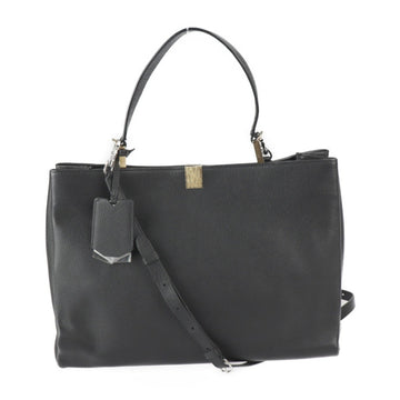 Balenciaga Lu Dis handbag 391569 calf leather black gold metal fittings 2WAY shoulder bag tote