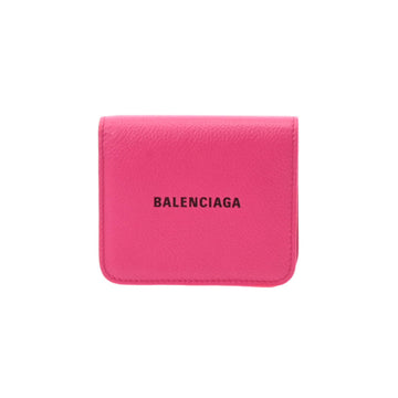 Balenciaga Everyday Bifold Wallet Pink 594216 Women's Leather