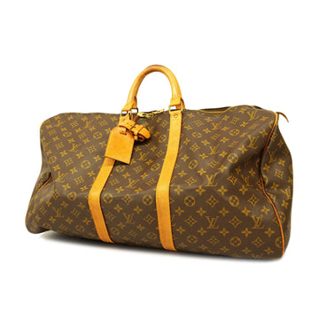 LOUIS VUITTONAuth  Monogram Keepol 55 M41424 Boston Bag