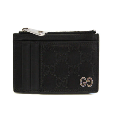 GUCCIssima 597560 Leather Card Case Black