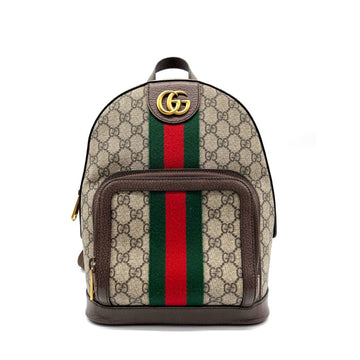 GUCCI Backpack Ophidia GG Supreme Canvas Brown Women's 547965