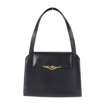 CARTIER sapphire line handbag calf leather dark navy gold hardware