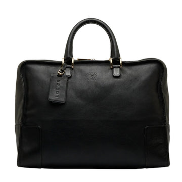 LOEWE Anagram Amazona 40 Handbag Boston Bag Black Leather Ladies