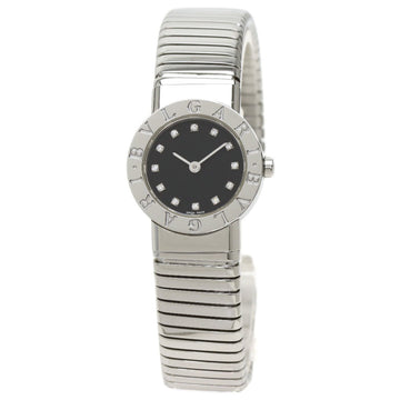 Bvlgari BB23 2TS Tubogas 12P Diamond Watch Stainless Steel/SS Ladies