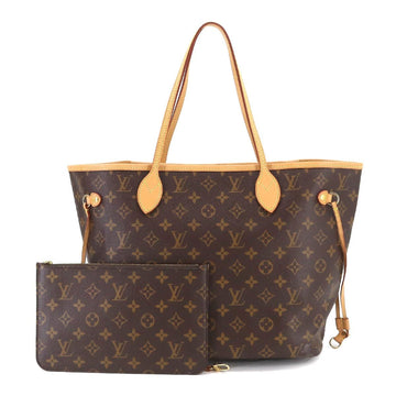 LOUIS VUITTON Monogram Neverfull MM Tote Bag Brown Beige M40995 RFID Gold Hardware