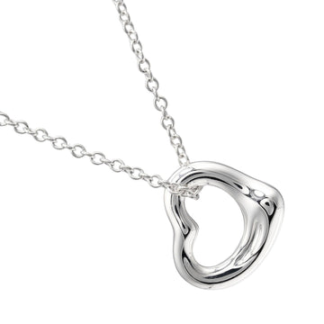 TIFFANY&Co. Open Heart 11mm Necklace Current Design Silver 925 Approx. 2.07g 0.4