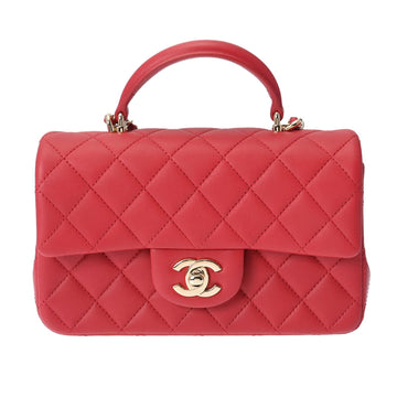 CHANEL 20 Red Champagne AS2431 Women's Calf Bag