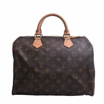 LOUIS VUITTON Monogram Speedy 30 Handbag Boston Bag M41526 Brown Women's