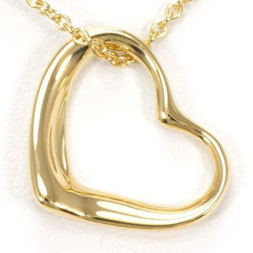 TIFFANY open heart 18K YG necklace total weight about 2.6g 40cm jewelry