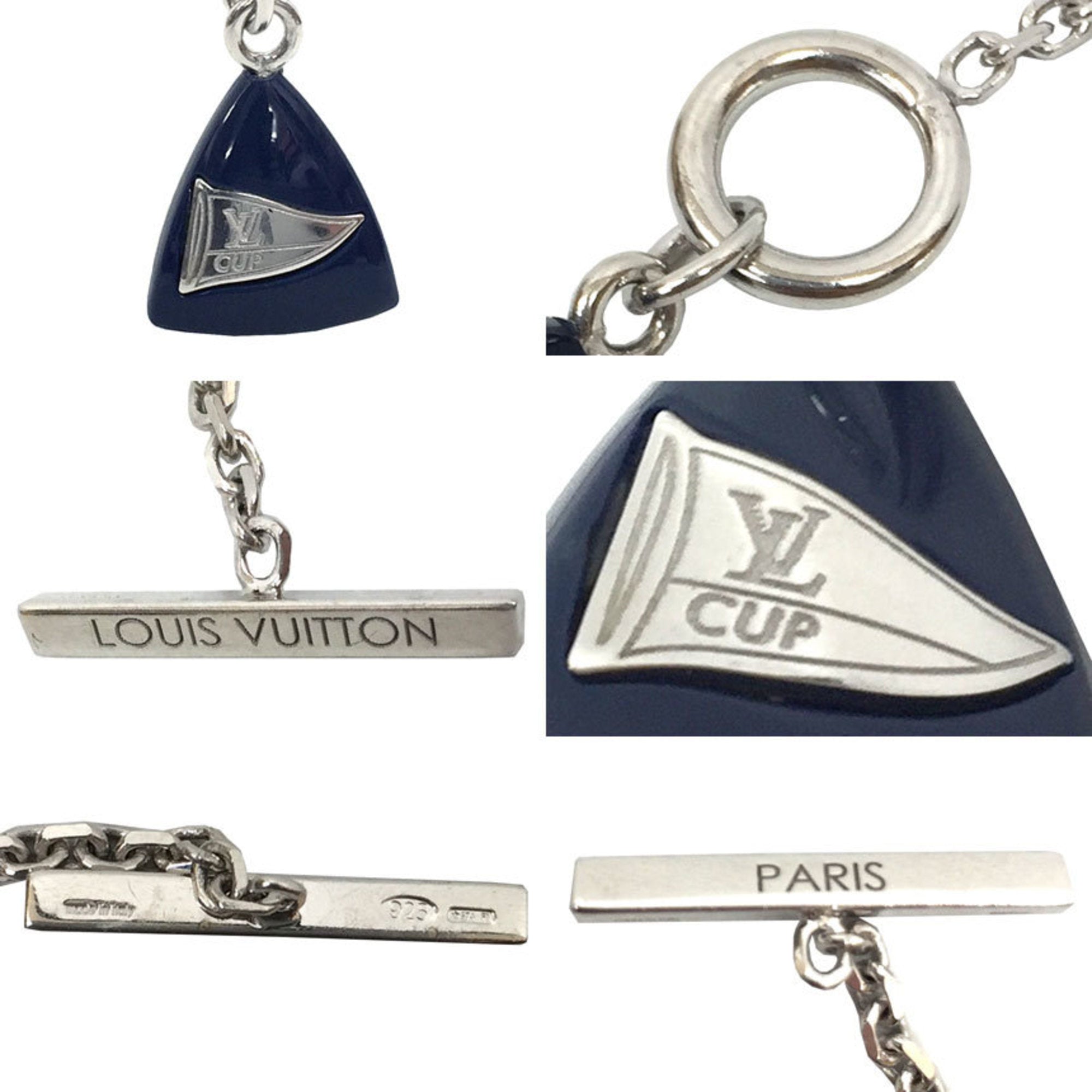 LOUIS VUITTON Bandantif Bue M80719 Cup Limited Pendant Silver 925 Men'