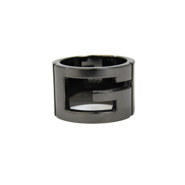 GUCCI G-ring 224031 Silver 925 Band Ring Gunmetal