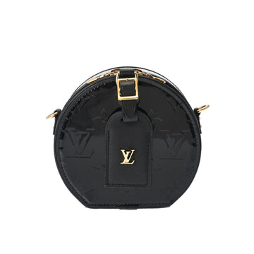 LOUIS VUITTON Vernis Boite Chapeau Noir M44699 Women's Monogram Shoulder Bag