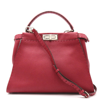 FENDI Peekaboo Red leather