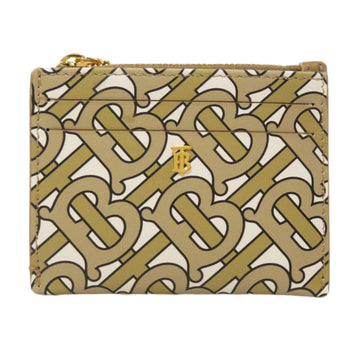 Burberry Monogram Print Logo Coin Case Leather Unisex BURBERRY