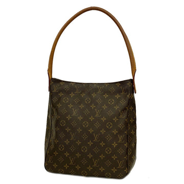 LOUIS VUITTON Shoulder Bag Monogram Looping GM M51145 Brown Ladies