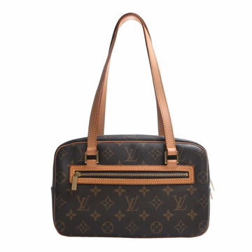 LOUIS VUITTON Monogram Shite MM Shoulder Bag M51182 Brown Women's