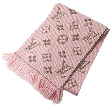 LOUIS VUITTON Muffler Women's Stole Escharpe Mania Shine Wool Rose Ballerine M70466 Pink Warm