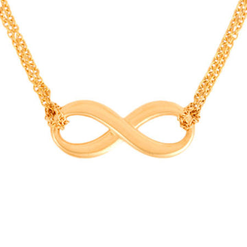 TIFFANY&Co infinity necklace double chain K18PG