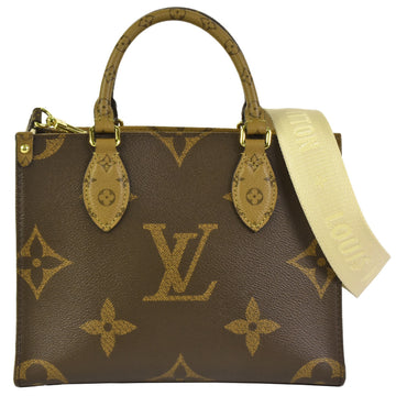 LOUIS VUITTON On the Go PM Handbag Shoulder Bag Monogram Canvas M46373