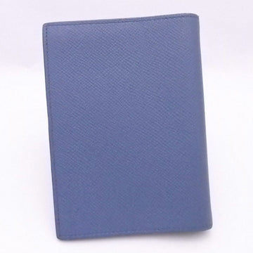 HERMES Notebook Cover Dark Blue Leather Agenda Women's Men's