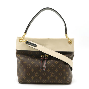 Louis Vuitton Monogram Tuile Leaves Handbag Shoulder Bag Leather Claim M43576