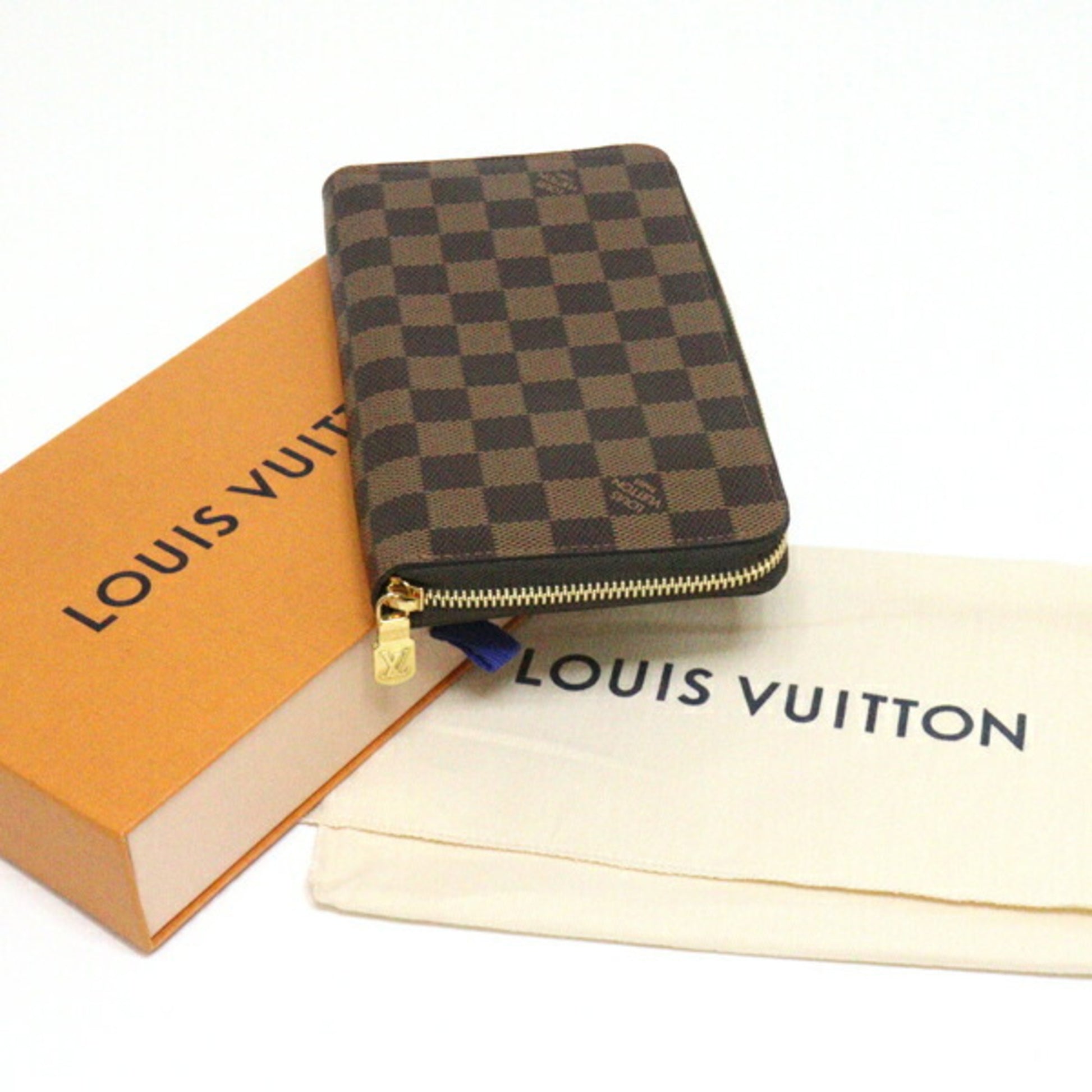 Louis Vuitton Vintage Damier Ebene Zippy Organizer Wallet - FINAL