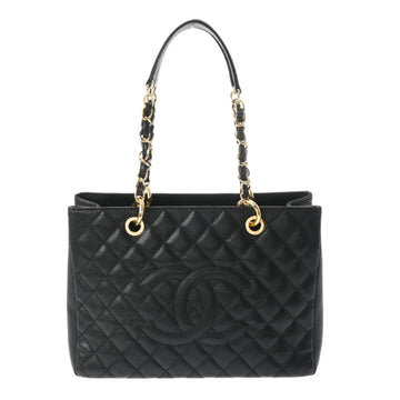 CHANEL Matelasse GST Tote Black Women's Caviar Skin Bag