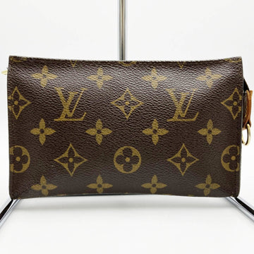 LOUIS VUITTON Monogram Pouch Bucket PM Attached Brown PVC Women's Men's Fashion Accessories M42238 USED