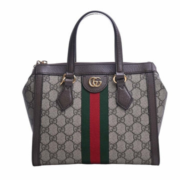 GUCCI Ophidia GG Supreme Leather Small 2WAY Handbag 547551 Beige/Brown Ladies