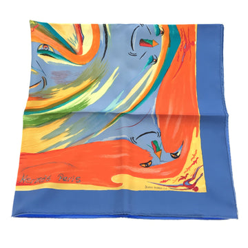 HERMES scarf Blue silk