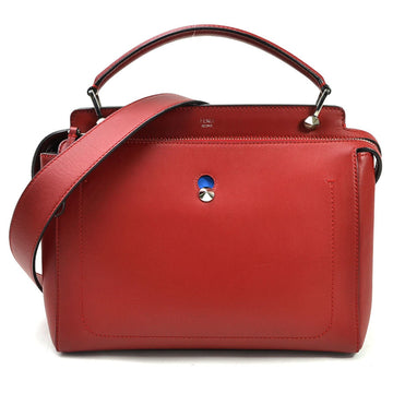 Fendi Handbag Shoulder Bag 2Way Dot Com Red Calf Leather FENDI Ladies 8BN298.5QL.169.8241