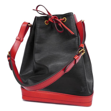 LOUIS VUITTON Shoulder Bag Epi Noe M44017 Noir Castilian Red Ladies