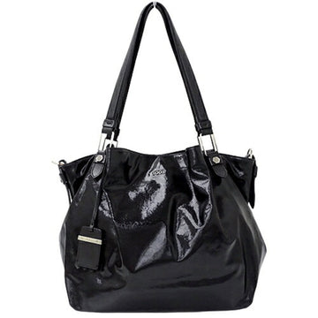 TOD'S Bag Women's Tote Shoulder Coated Canvas Flower Black