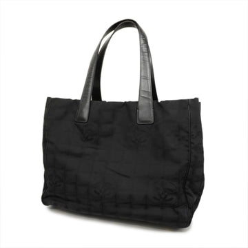 CHANELAuth  New Travel Line Women's Nylon,Leather Tote Bag Black